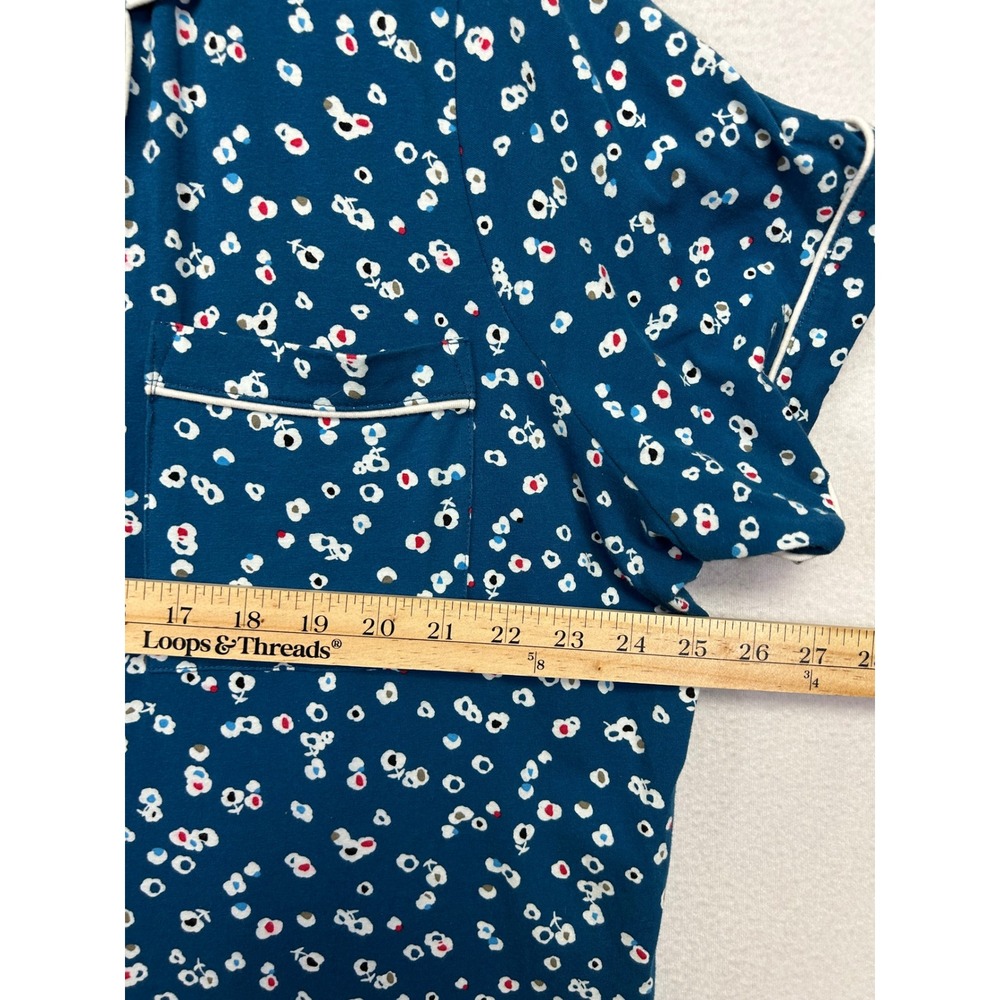 Floral Coziness Secret Treasures Womens 3X Blue Capri Pajama Set - Picture 6 of 13